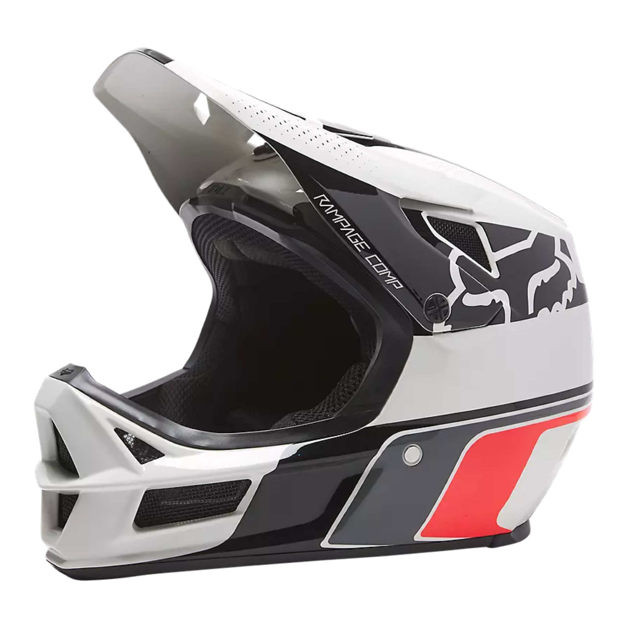 Casco Fox Open Box T/L   Rampage Comp Drtsrfr Gris