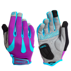 Guantes Largos Best Gel Touch T/S Morado/Cyan