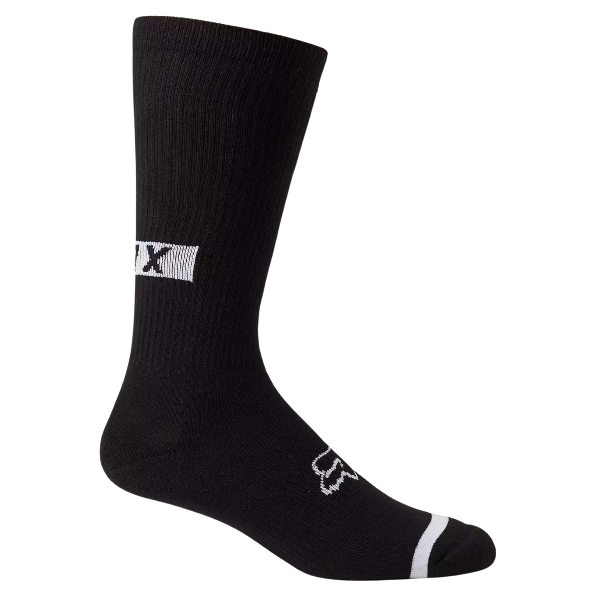 Calcetines Bicicleta 10 Fox Defend Crew - L/Xl, Negro Blanco