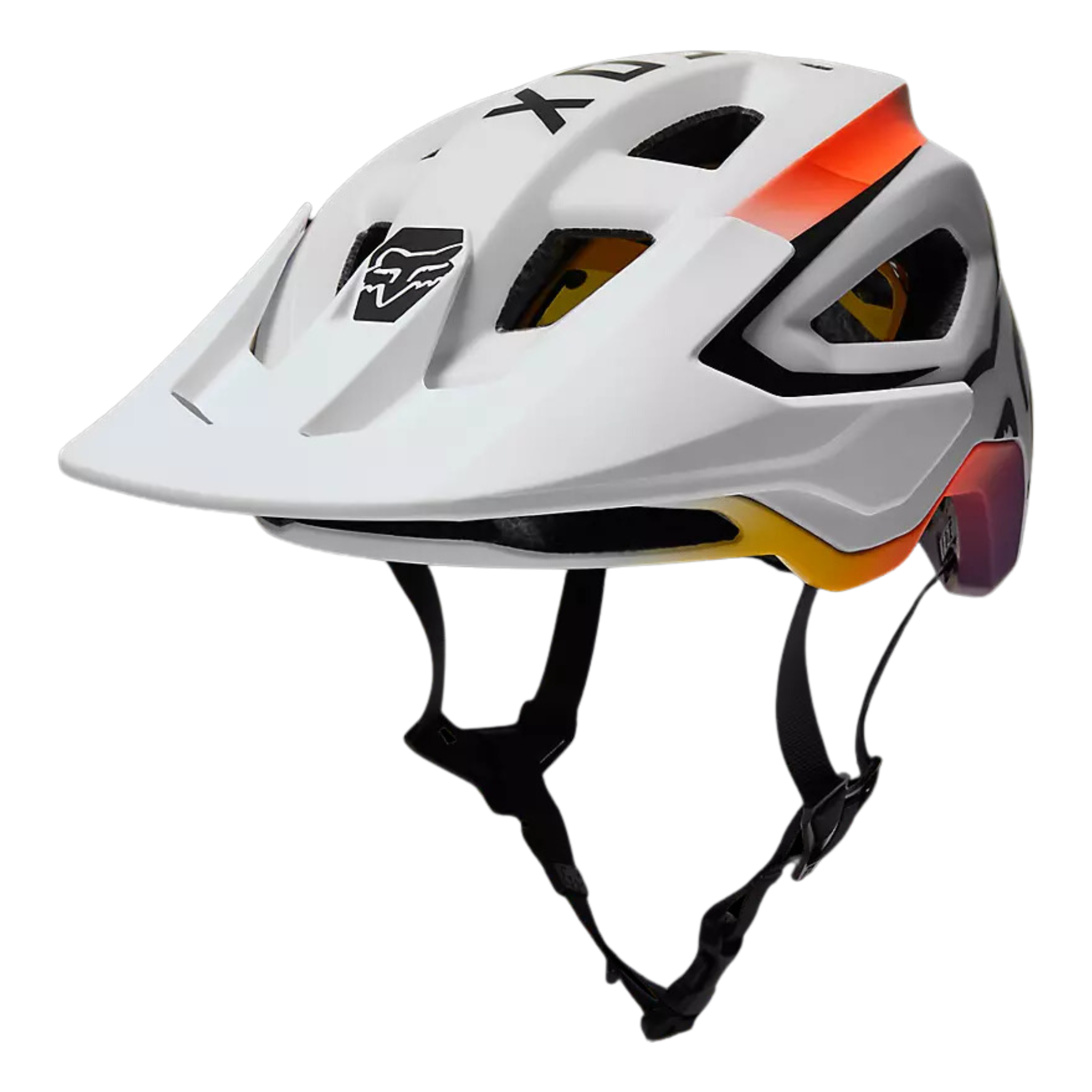 Casco Fox Speedframe Mips - Blanco Rojo, L