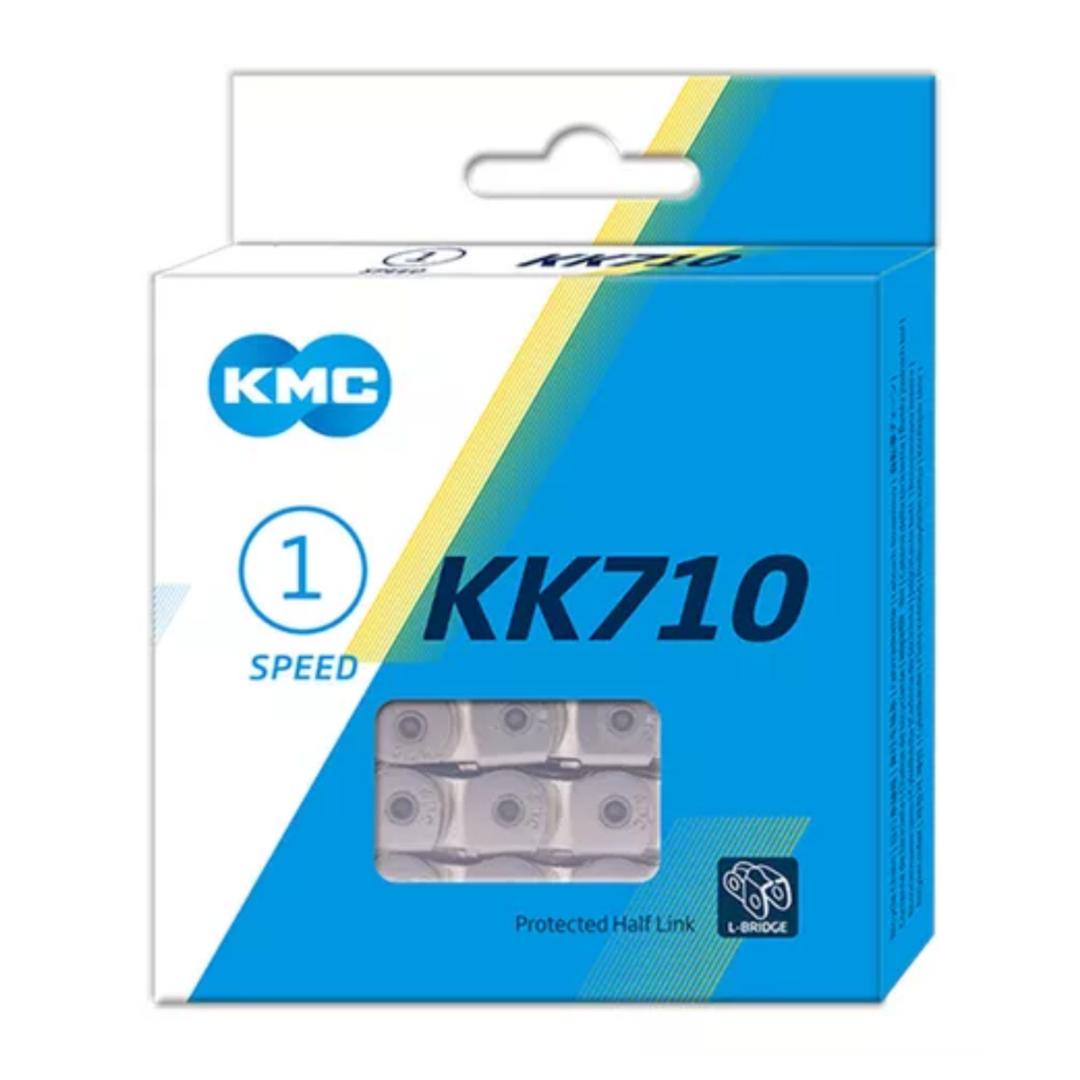 Cadena 1V Kmc Kk710 Bmx-Fixie Half 100L Silver 112L