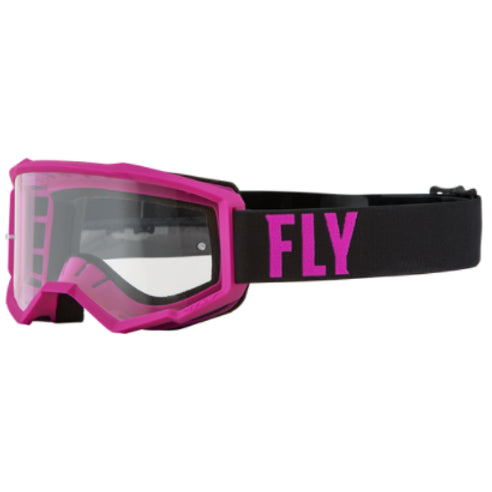 Antiparras Fly Focus Goggle Pink Black Clear Lens