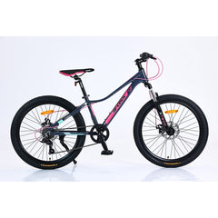 Bicicleta Foss Niña Aro 24 Azul Rosado